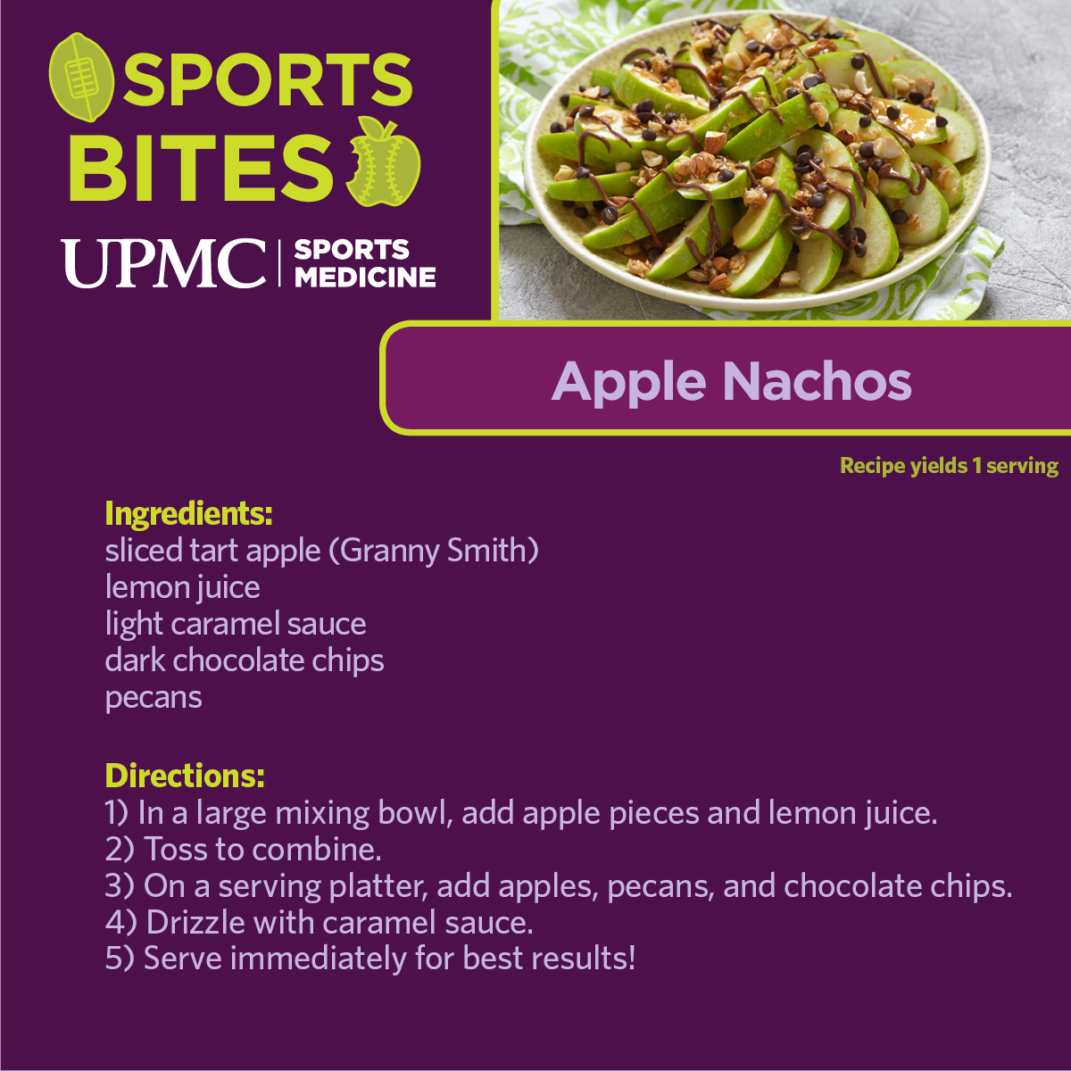 Try this healthy Apple Nachos recipe. 