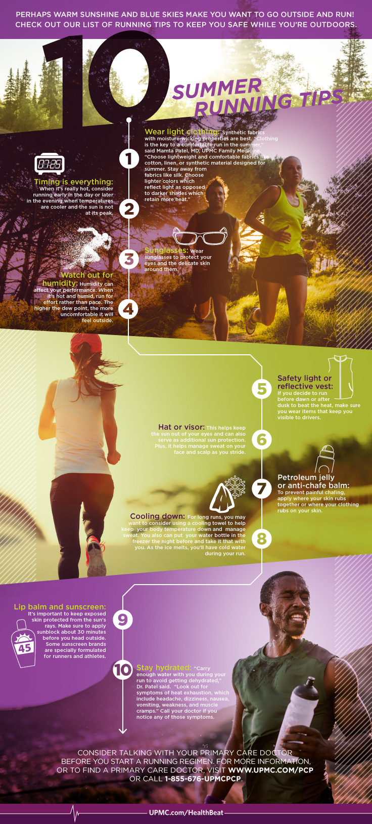 Learn more about summer running safety tips