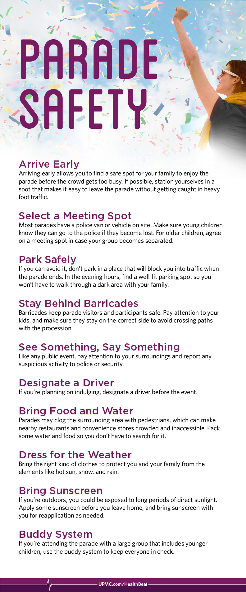 Learn more about parade safety