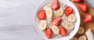 Get the recipe for Almond Butter Strawberry Banana Overnight Oats